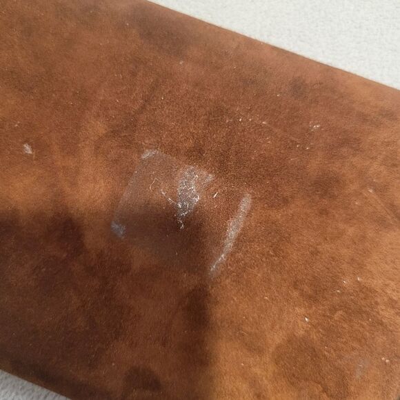 Hugo Bosca Brown Calf Skin Leather check wallet Vintage - Picture 9 of 9